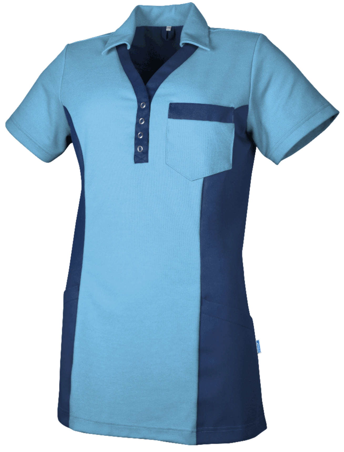 De Berkel dames polo Dana gekleurd - Zorgkleding.nl