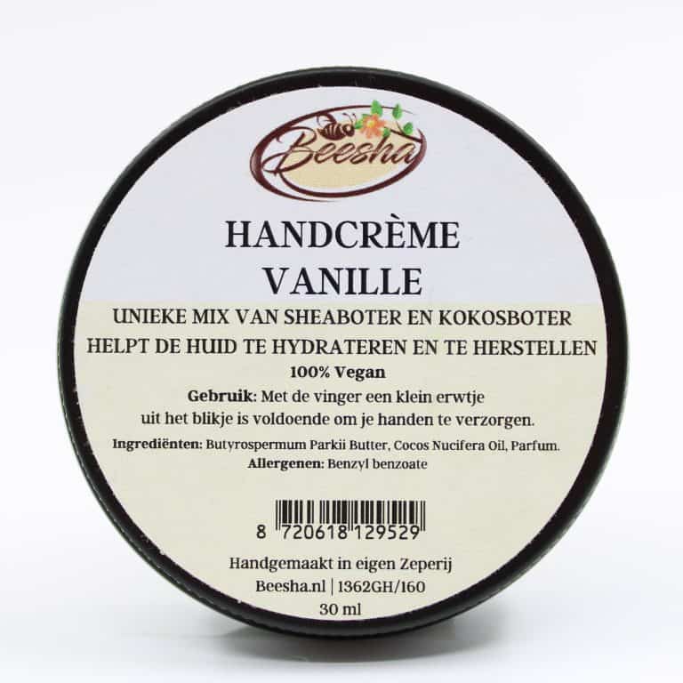 Handcrème vanille Beesha - Zorgkleding.nl