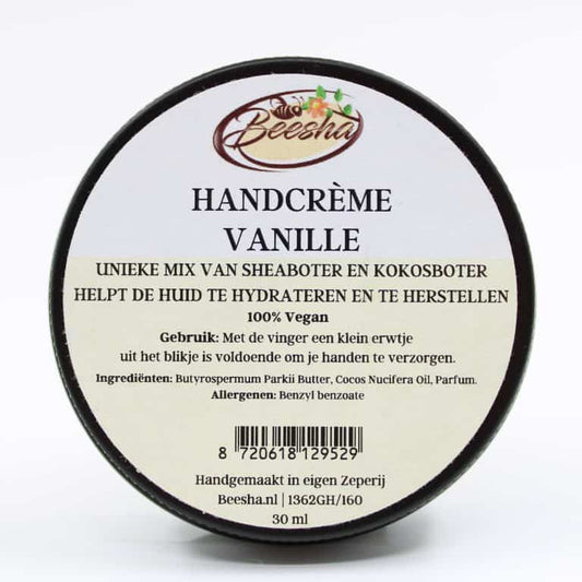 Handcrème vanille Beesha - Zorgkleding.nl