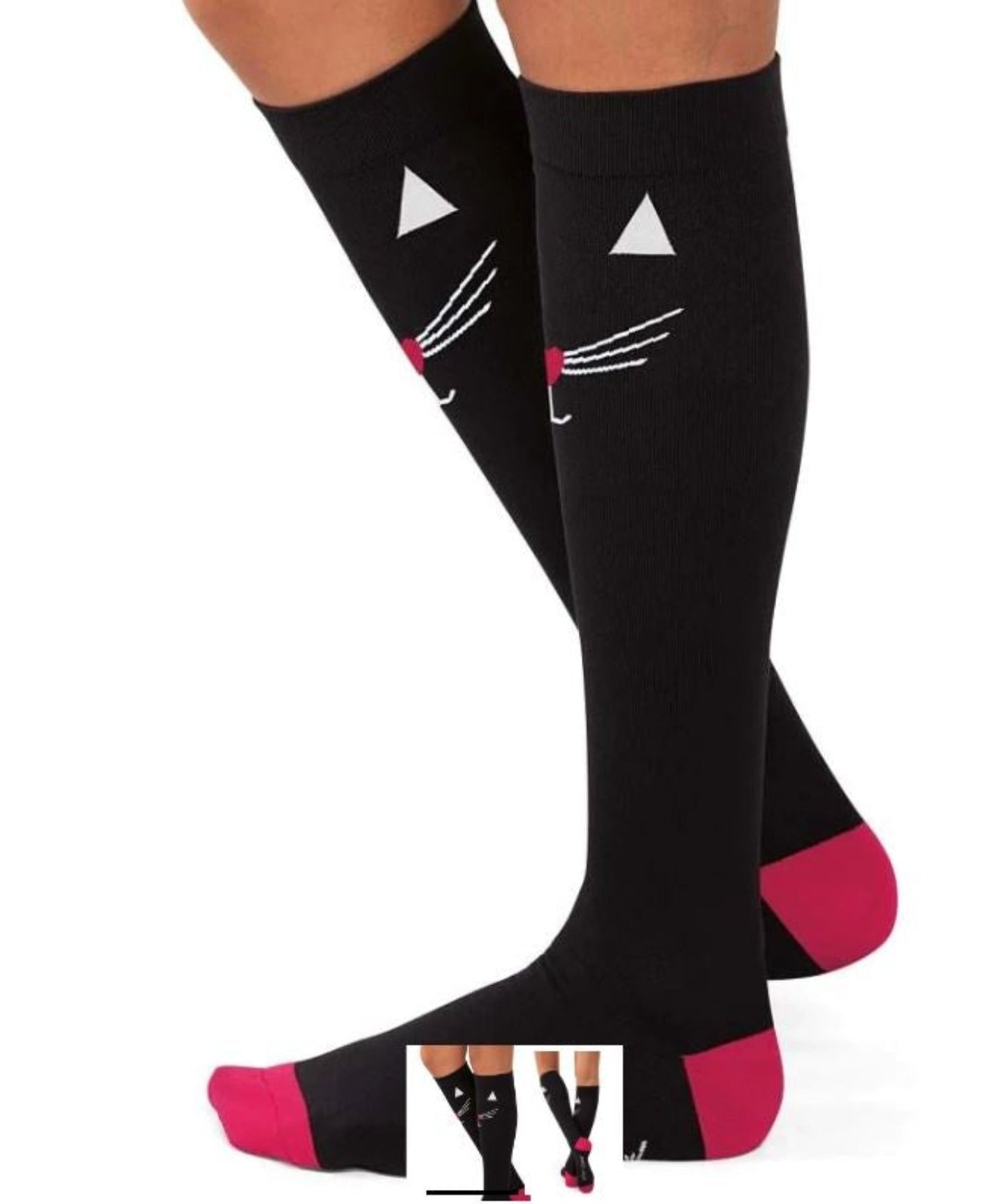 Betsey Johnson compressie kousen Heartbeat, Dog en Cat - Zorgkleding.nl