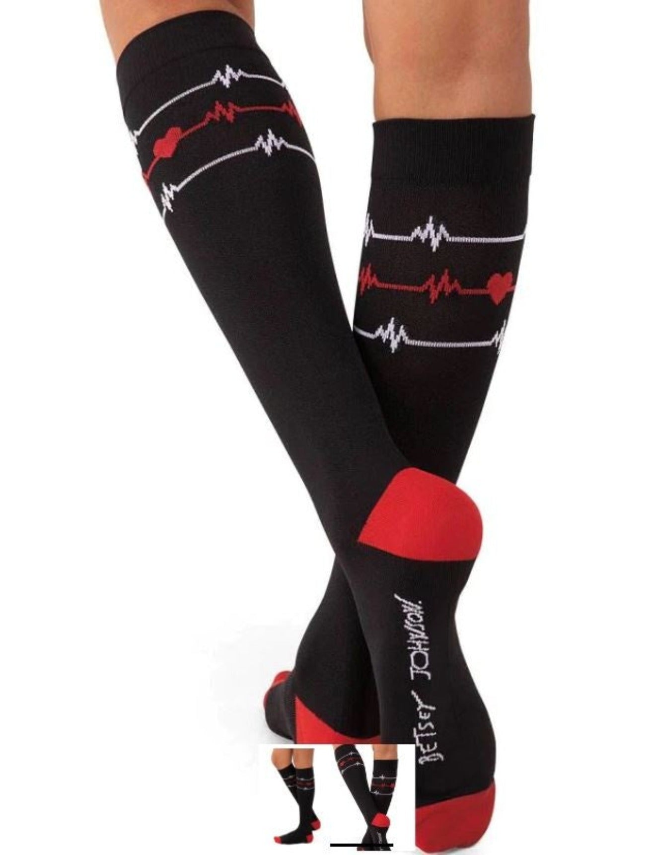 Betsey Johnson compressie kousen Heartbeat, Dog en Cat - Zorgkleding.nl