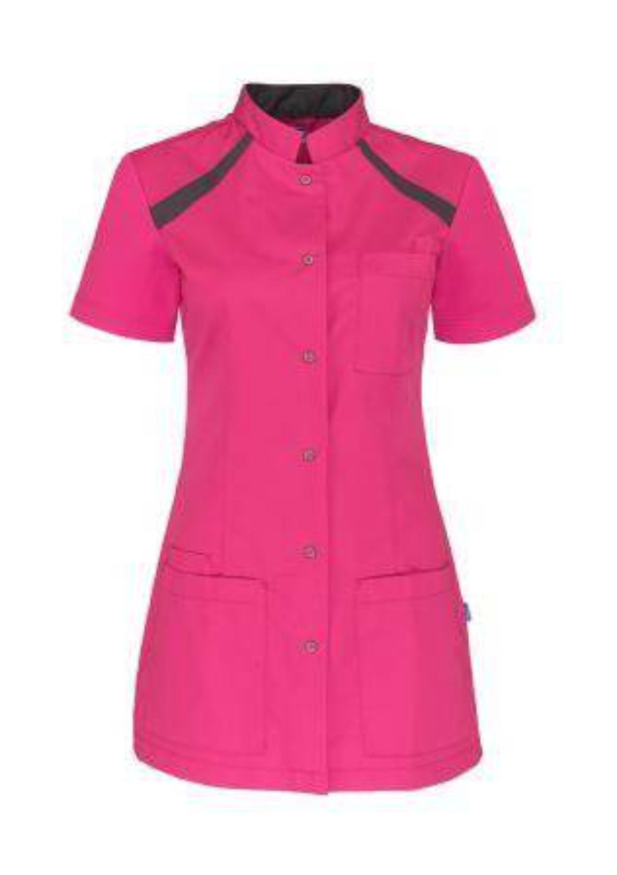 Dames jasje Tula roze-donkergrijs - Zorgkleding.be