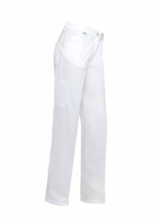 Broek Thea wit stretch - Zorgkleding.be