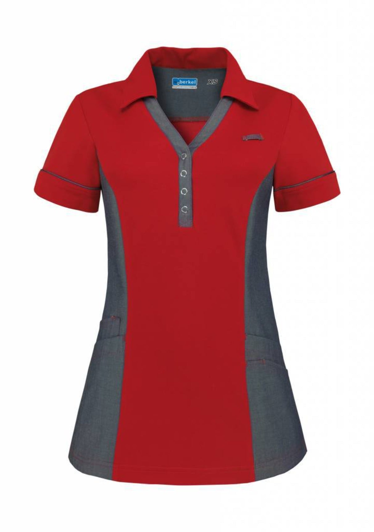 Dames Polo Trix denim in 6 kleuren - Zorgkleding.nl