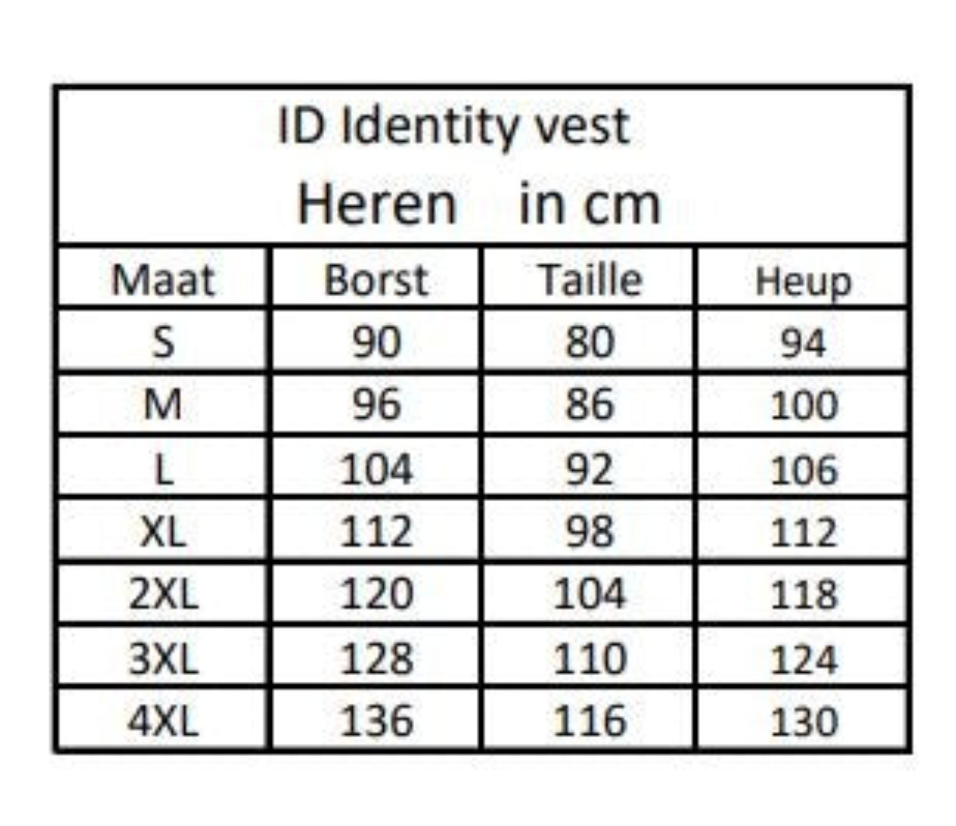 ID Identity heren sweat vest in 5 kleuren incl. naam geborduurd - Zorgkleding.nl